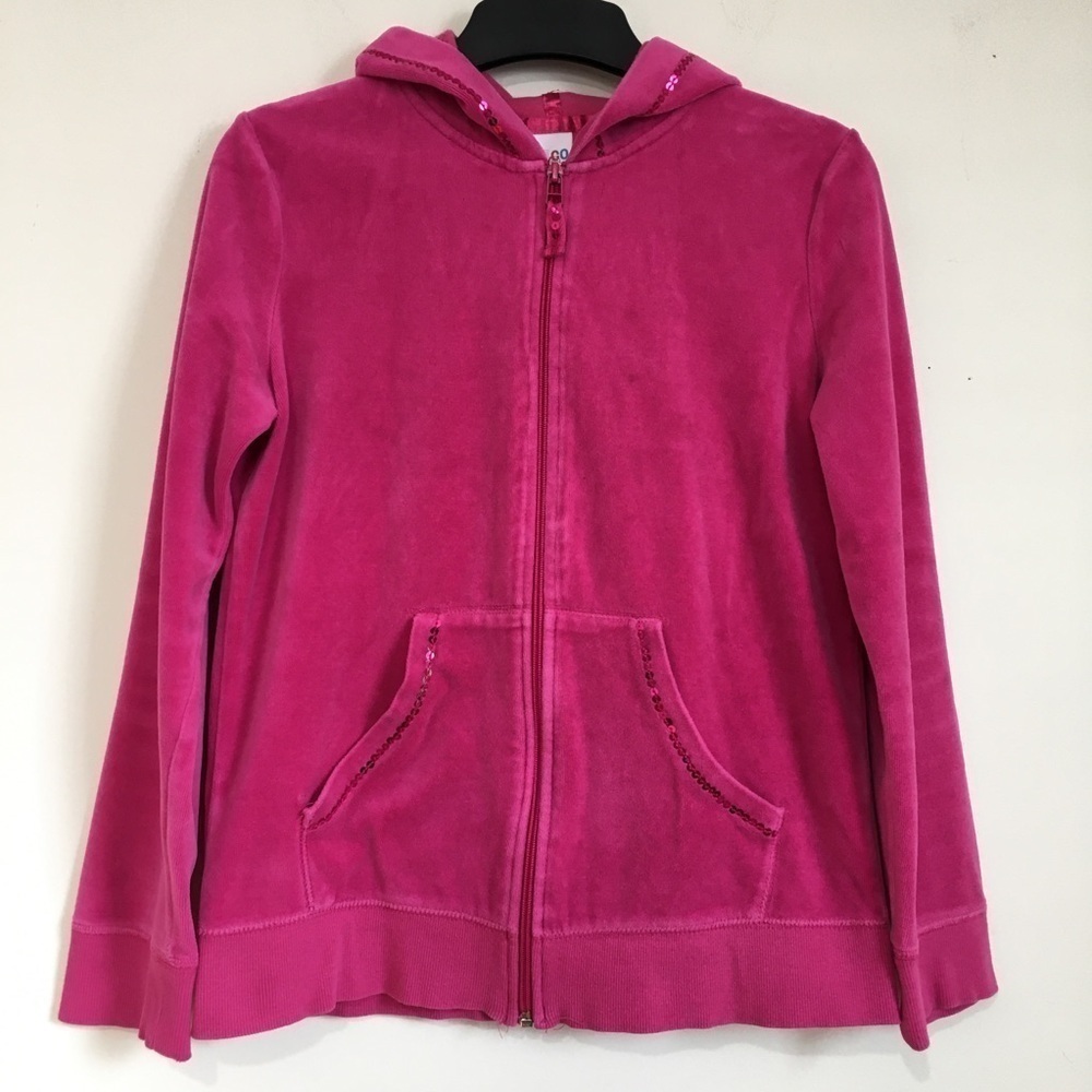Circo Pink Zip Up long sleeve slouchy hooded Sweatshirts